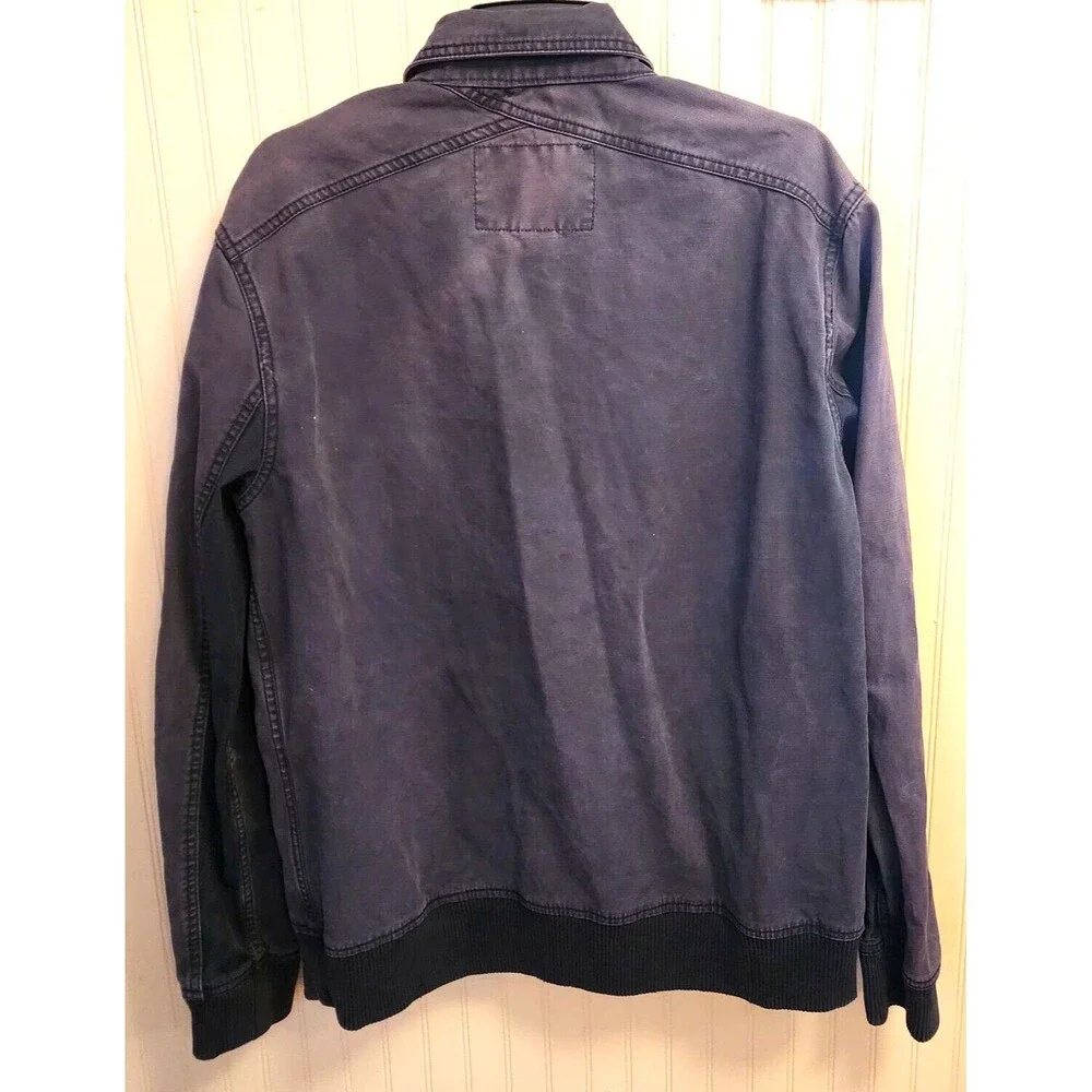 Koto Military Utility Field Zip-Up Button-Pockets Black Jacket Men Size L